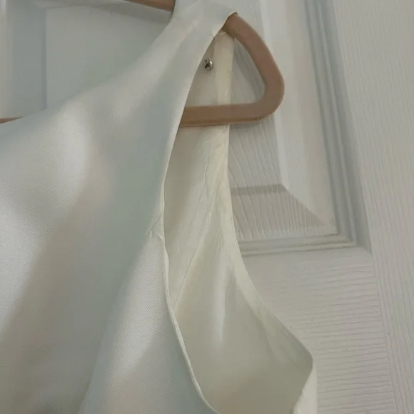 Adrianna Papell Mikado Silk Dress with Embellished Belt - Picture 7 of 8